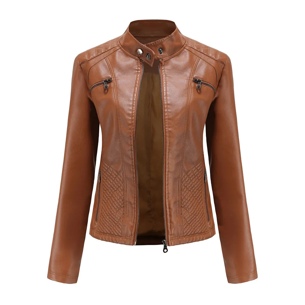 Jaqueta Feminina em Couro - Premium Jacket