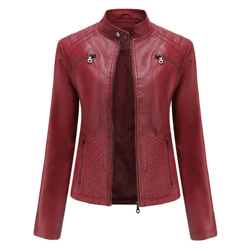 Jaqueta Feminina em Couro - Premium Jacket