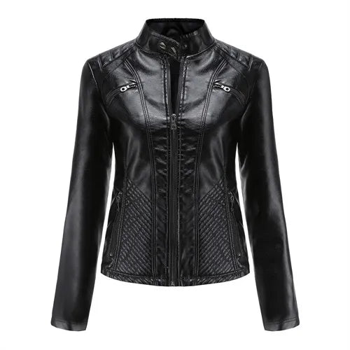 Jaqueta Feminina em Couro - Premium Jacket